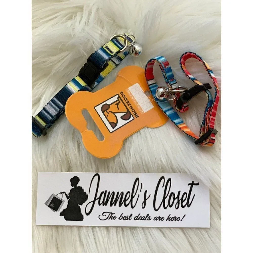 Cat Collar with Bell 2 PCS Aztec Pattern Safety Collars for Cats Kitten